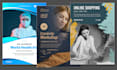 design event flyer, party flyer, postcard design