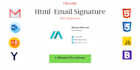 professional html email signature with clickable email