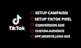 setup and optimize tiktok ads campaign, tik tok video ads
