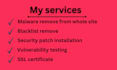 clean malware and backlist hacked wordpress site