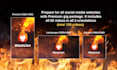 make 50 epic fire logo intro video animation