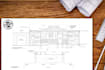 design front porch drawing blueprint for construction permit
