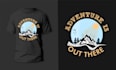 do custom adventure camping t shirt design