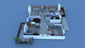 convert 2d to 3d floor plan and rendering with fast delivery