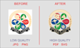 vectorize, redraw, and recreate your logo, artwork, design with 300 dpi ai, eps