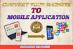 convert website to android app , using web view app