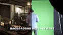 replacing the green background, adding texts, advertising effects, sounds