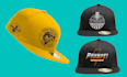 design front, side and back cap hat artwork and mockup