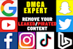 remove leaked content from any website under dmca notice