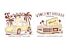 do retro vintage logo designs or t shirt illustration