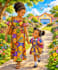 creat african american children illustrations
