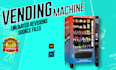 custom vending machine design, vending machine wrap, vending machine, shop front
