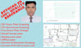 draw a 2d architectural drawing plan, section, and elevation
