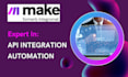 setup your make com api, integromat automation, and integration expert