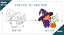 convert your sketch or logo image to vector within 24 hours