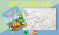 coloring book cover design for KDP amazon, journal