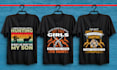 create trendy custom graphic and typography t shirt