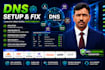 fix dns issues, setup domain, hosting and business email