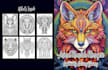 create greyscale coloring book with cover ready to publish KDP
