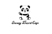 snowy desert café logo design