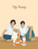 do faceless portrait for you and your pets