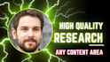 create a research outline with citations and references
