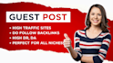 do guest post with high da backlinks