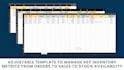 provide ready to use inventory management excel template