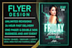 design business flyer,  event flyer ,party flyer and one pager
