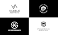 design minimalist monogram business logo for your brand