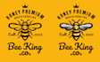 do creative modern bee logo