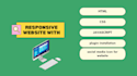 creats responsive websites in html css javascript react nodejs  nextjs