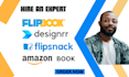 create a beautiful ebook flip book, digital magazine, marq flipbook, designrr