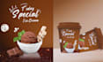 design product label and  juice label packaging with logo