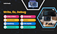write custom HTML, CSS, bootstrap, javascript jquery and PHP