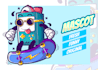 draw cute cartoon character, mascot, sticker