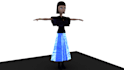 create a detailed 3d character model with pbr textures and rigging
