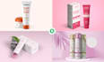 do feminine skin care cosmetic product label design, packaging design and logo