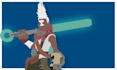 do minimal, vector gaming art for background