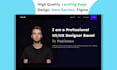 design website, landing page design, hero section in figma