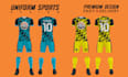 design eye catching sublimation soccer uniform for your team