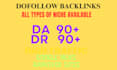 do SEO with dofollow backlink on high authority sites