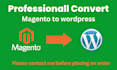 do convert clone, copy magento to wordpress website