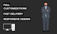 be your front end web developer HTML, CSS, javascript