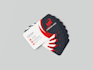 design a modern minimalist business card and stationery