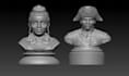 sculpt 3d bust model as your refrence