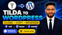 do convert clone, copy tilda to wordpress website