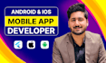 be your flutter developer as android app developer or ios app developer