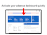 activate your adsense dashboard quickly