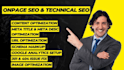 do onsite onpage optimization, schema and technical SEO
